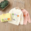 Baby Kid Girls Letters Flower Embroidered Sweaters Wholesale 220819473
