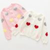 Baby Kid Girls Love heart Crochet Cardigan Wholesale 22120640