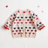 Baby Kid Girls Love heart Print Cardigan Wholesale 220929184