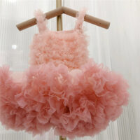Baby Kid Girls Solid Color Birthday Dresses Princess Dresses Wholesale 23022240