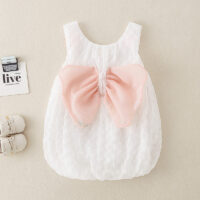 Baby Kid Girls Solid Color Bow Dresses Wholesale 240409196
