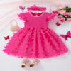 Baby Kid Girls Solid Color Bow Dresses Wholesale 250708132
