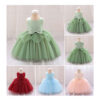 Baby Kid Girls Solid Color Bow Dressy Princess Dresses Wholesale 230803221
