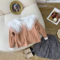 Baby Kid Girls Solid Color Cardigan Wholesale 220817430