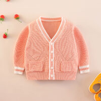 Baby Kid Girls Solid Color Cardigan Wholesale 22101071