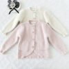 Baby Kid Girls Solid Color Cardigan Wholesale 221011565