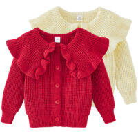 Baby Kid Girls Solid Color Cardigan Wholesale 221206507