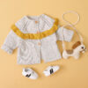 Baby Kid Girls Solid Color Cardigan Wholesale 22122913