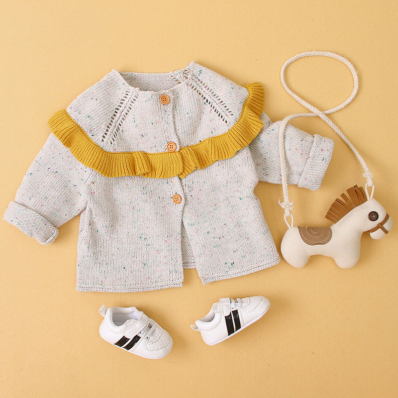 Baby Kid Girls Solid Color Cardigan Wholesale 22122913