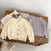 Baby Kid Girls Solid Color Cardigan Wholesale 230828225