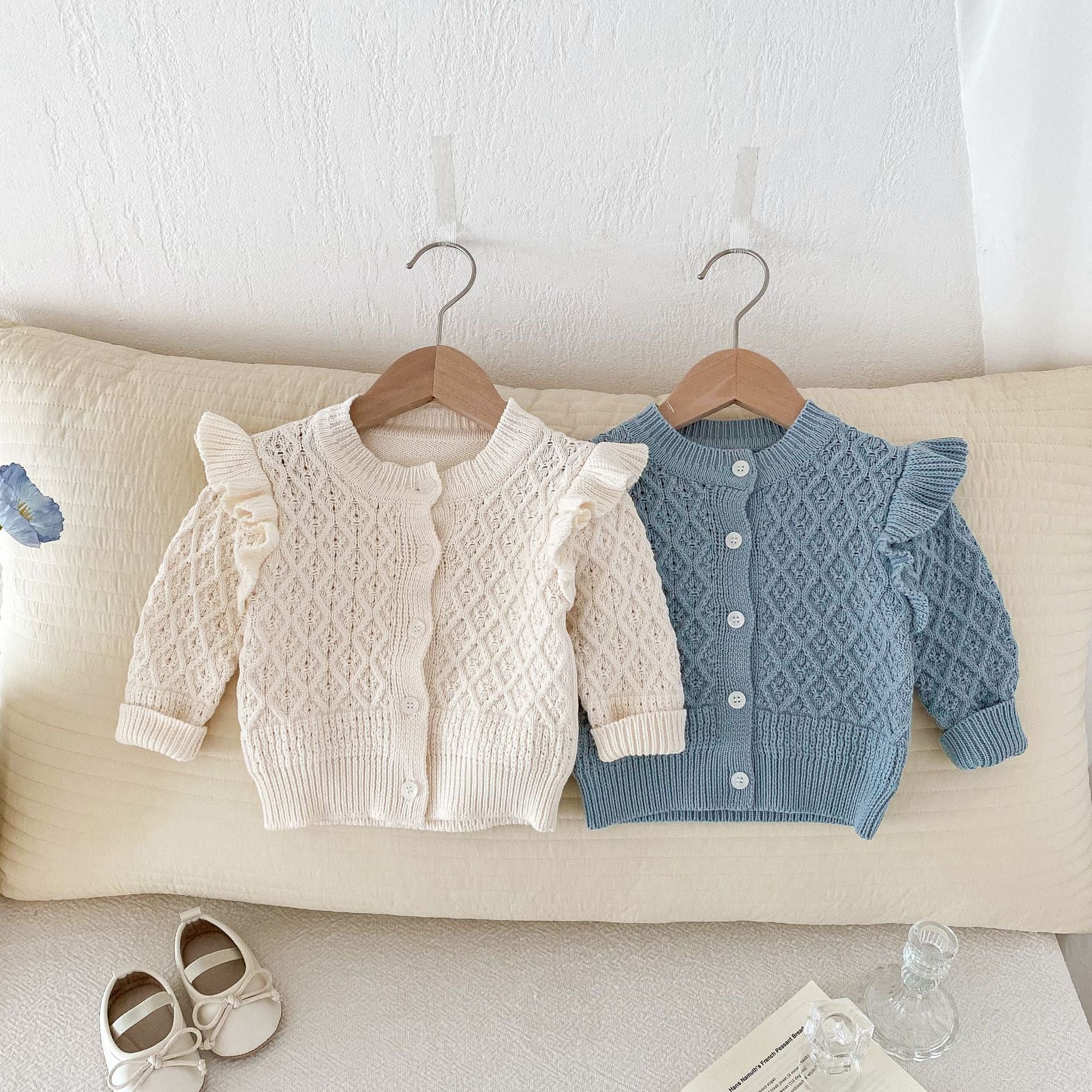 Baby Kid Girls Solid Color Cardigan Wholesale 240802352