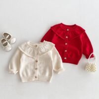 Baby Kid Girls Solid Color Cardigan Wholesale 24091352