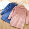 Baby Kid Girls Solid Color Crochet Knitwear Dresses Wholesale 230105630