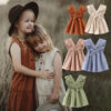 Baby Kid Girls Solid Color Dresses Wholesale 23030265