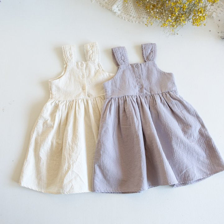 Baby Kid Girls Solid Color Dresses Wholesale 24030107