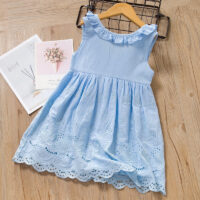 Baby Kid Girls Solid Color Dresses Wholesale 24080203