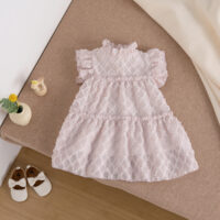 Baby Kid Girls Solid Color Dresses Wholesale 250227109