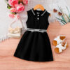Baby Kid Girls Solid Color Dresses Wholesale 25070866
