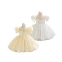 Baby Kid Girls Solid Color Dressy Princess Dresses Wholesale 230413599