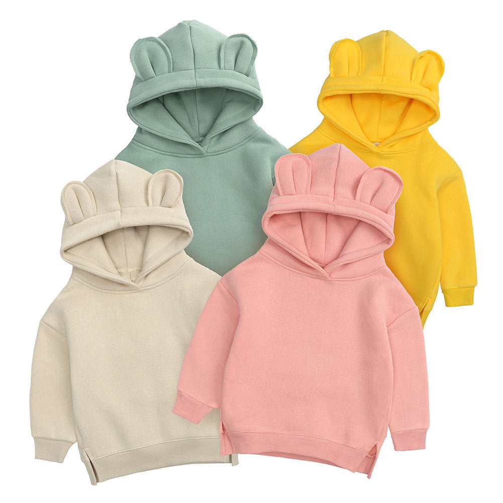 Baby Kid Girls Solid Color Hoodies Swearshirts Wholesale 220114413