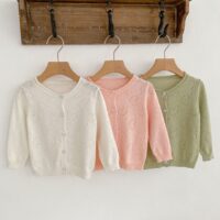 Baby Kid Girls Solid Color Jackets Outwears Wholesale 23071205