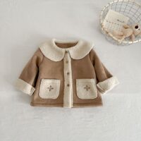 Baby Kid Girls Solid Color Jackets Outwears Wholesale 231130109