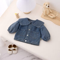 Baby Kid Girls Solid Color Jackets Outwears Wholesale 25022766