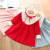 Baby Kid Girls Solid Color Knitwear Dresses Wholesale 230105462