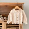 Baby Kid Girls Solid Color Lace Crochet Cardigan Wholesale 220929699