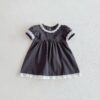 Baby Kid Girls Solid Color Lace Dresses Wholesale 25050854