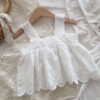 Baby Kid Girls Solid Color Lace Tank Tops Wholesale 220328169
