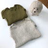 Baby Kid Girls Solid Color Muslin&Ribbed Sweaters Wholesale 22101128