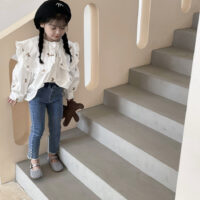 Baby Kid Girls Solid Color Pants Jeans Wholesale 220924356