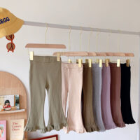 Baby Kid Girls Solid Color Pants Wholesale 220815548