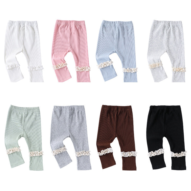 Baby Kid Girls Solid Color Pants Wholesale 250227118