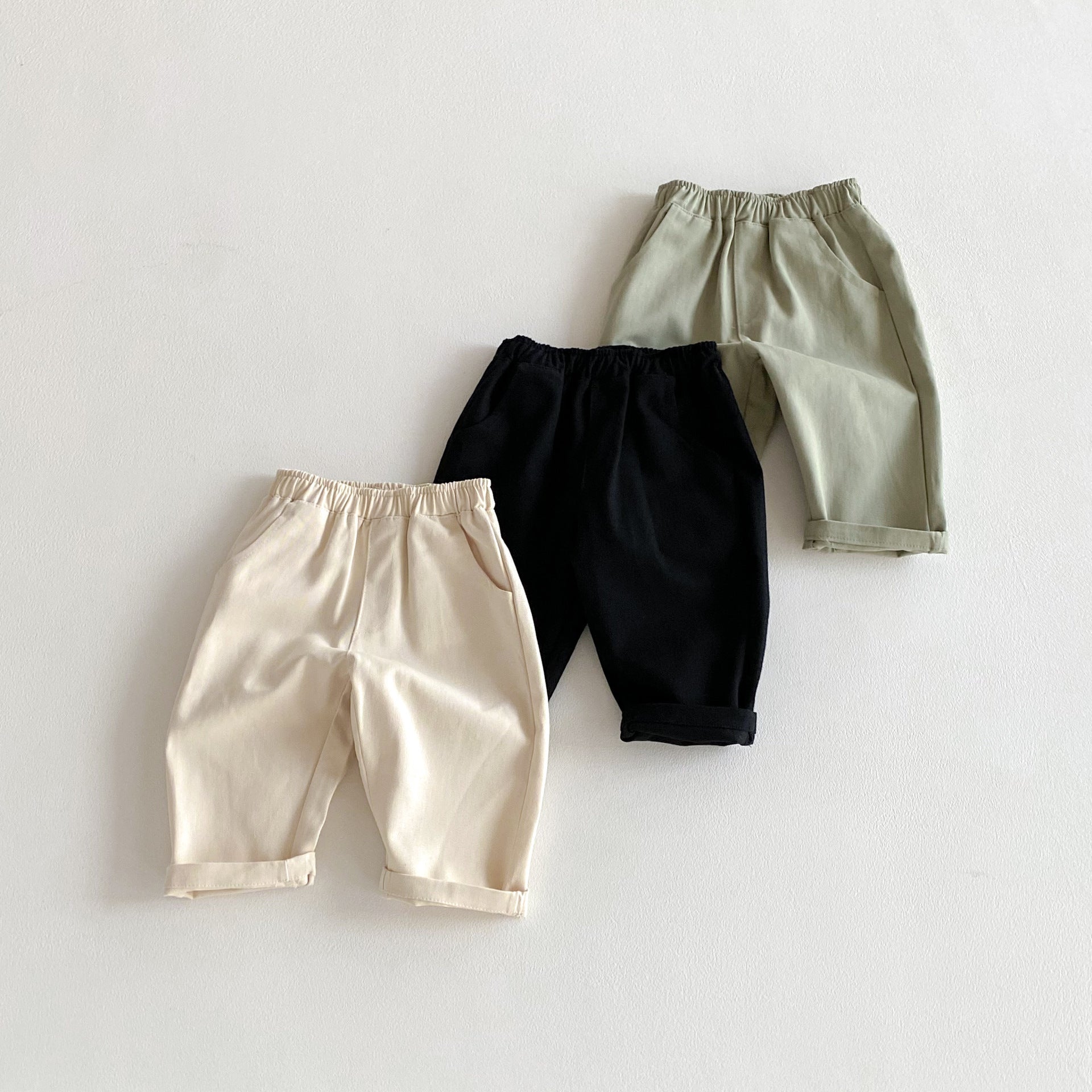Baby Kid Girls Solid Color Pants Wholesale 25092230