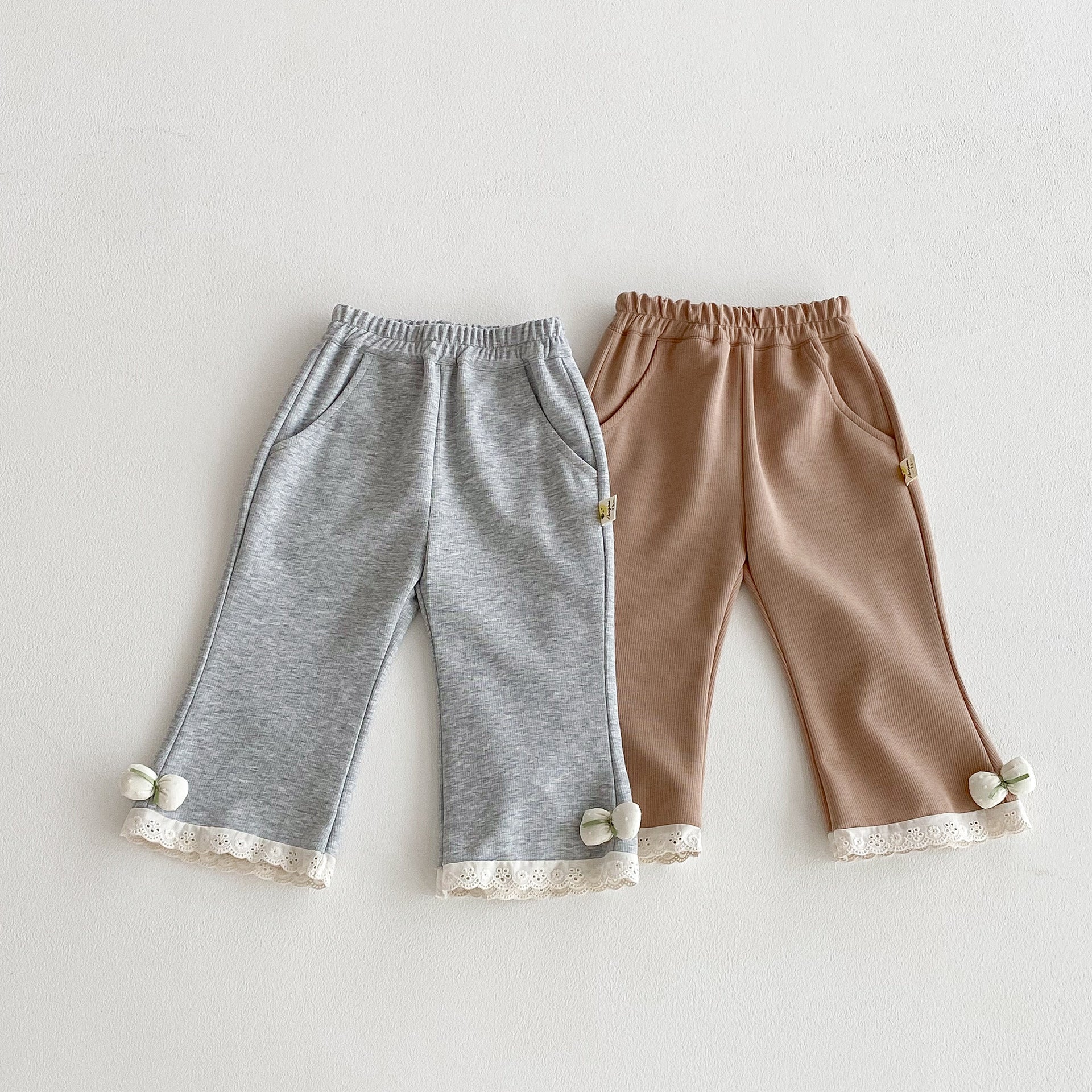 Baby Kid Girls Solid Color Pants Wholesale 25092231