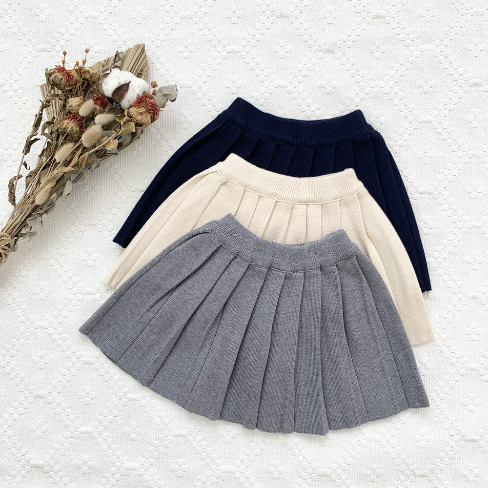 Baby Kid Girls Solid Color Skirts Wholesale 22101130