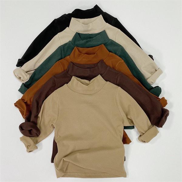 Baby Kid Girls Solid Color Tops Wholesale 220927318