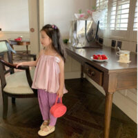 Baby Kid Girls Solid Color Tops Wholesale 230227735