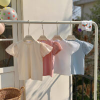 Baby Kid Girls Solid Color Tops Wholesale 240409151