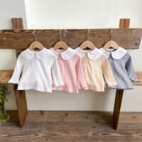 Baby Kid Girls Solid Color Tops Wholesale 240802213