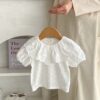 Baby Kid Girls Solid Color Tops Wholesale 24080283