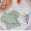 Baby Kid Girls Solid Color Tops Wholesale 25040320