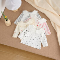 Baby Kid Girls Striped Fruit Polka dots Tops Wholesale 250227111