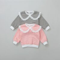 Baby Kid Girls Striped Tops Wholesale 231130149