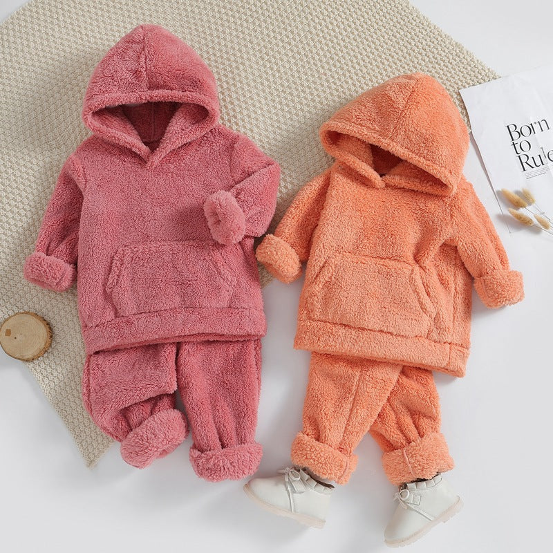 Baby Kid Girls Winter Solid Color Sleepwears Wholesale 24102312