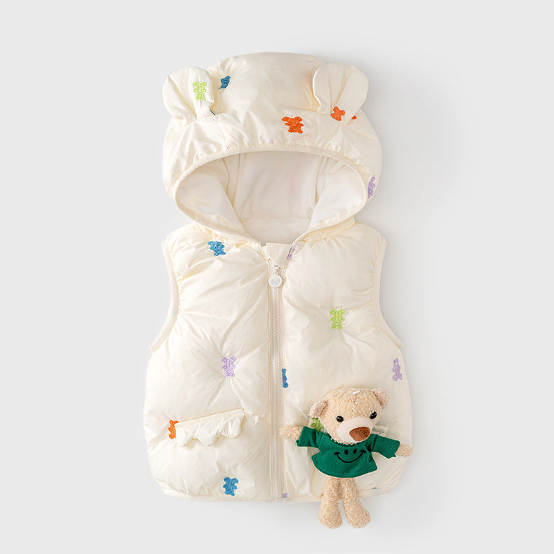 Baby Kid Unisex Animals Print Vests Waistcoats Wholesale 221011394