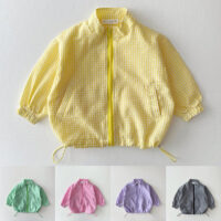 Baby Kid Unisex Checked Jackets Outwears Wholesale 22090260