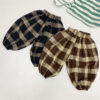 Baby Kid Unisex Checked Pants Wholesale 220613258